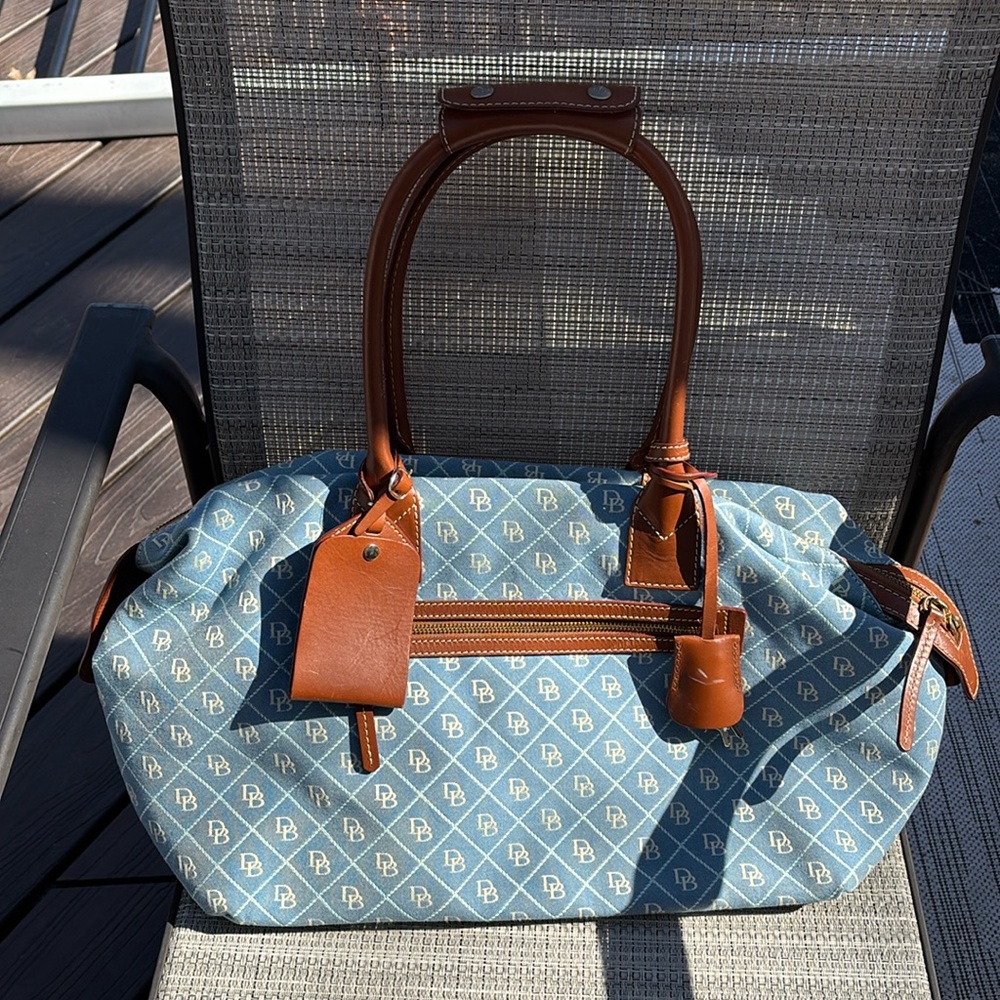 Dooney & Bourke Blue and Brown Women's Bag